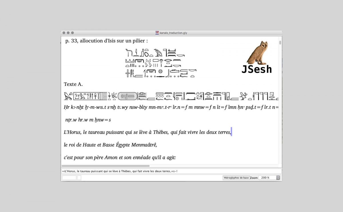Image - Screenshot JSesh